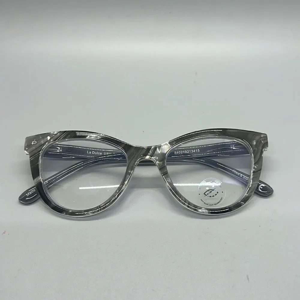 Prive Revaux La Dulce Gray Marble Frame Blue-light Glasses